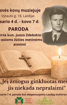 Wystawa poświęcona 40. rocznicy śmierci księdza Juozasa Zdebskisa