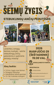 Šeimų žygis "Stebuklingų ančių pėdutėmis"