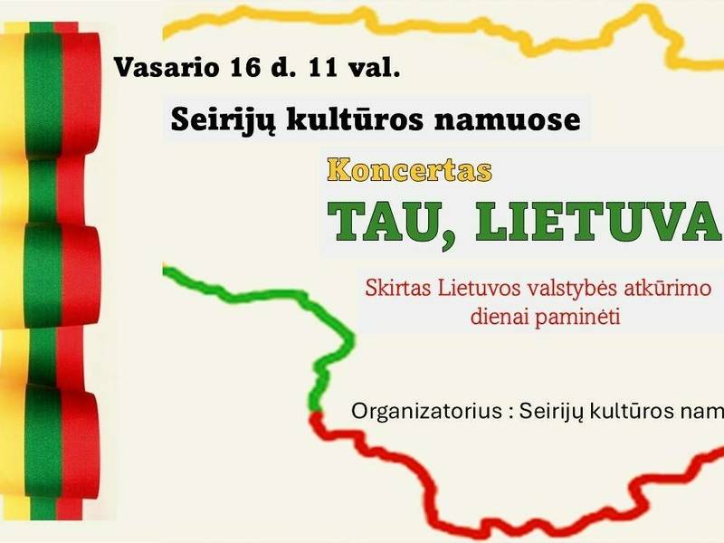 Concert "For You, Lithuania" dedicated to the Day of the Restoration of the State of Lithuania