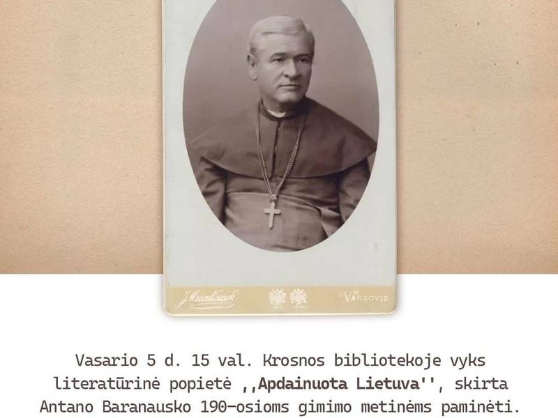 Literary afternoon "Sung Lithuania" - A.Baranauskus-190