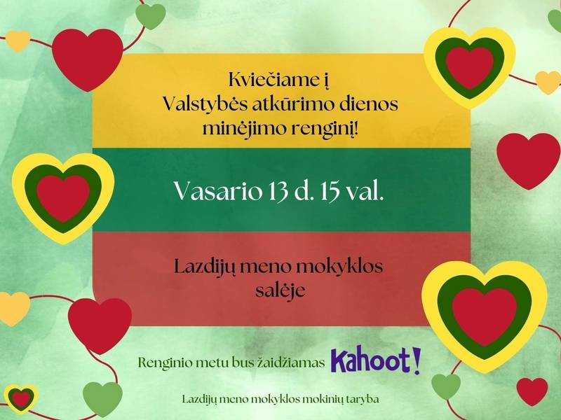 Valstybės atkūrimo dienos minėjimo renginys