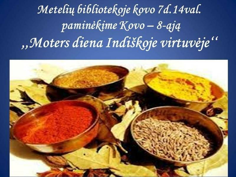 "Women's Day in Indian Cuisine"