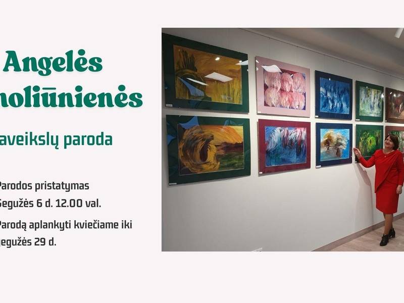 Presentation of the exhibition of paintings by Angelė Šimoliūnienė