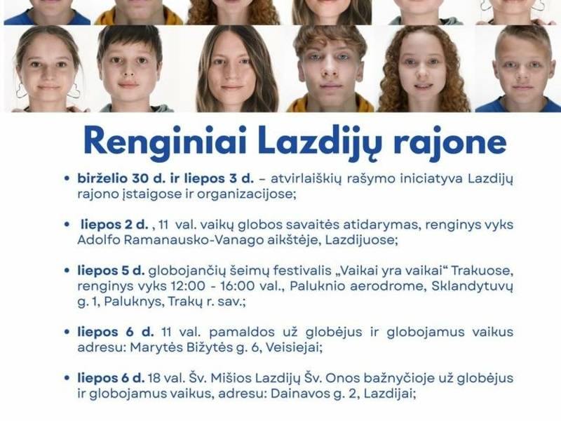 Vaikų globos savaitės atidarymas