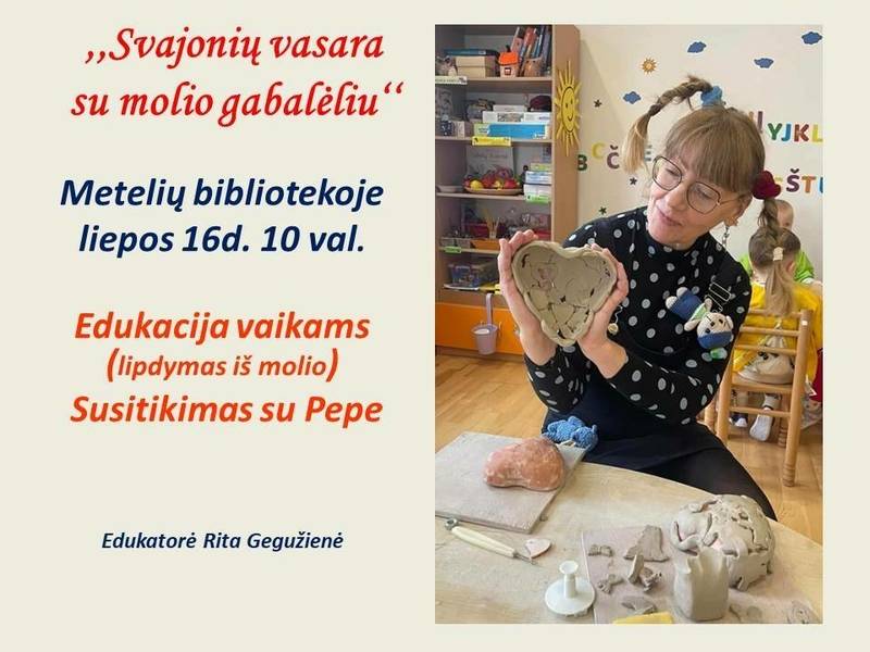 Education for children (clay modeling)