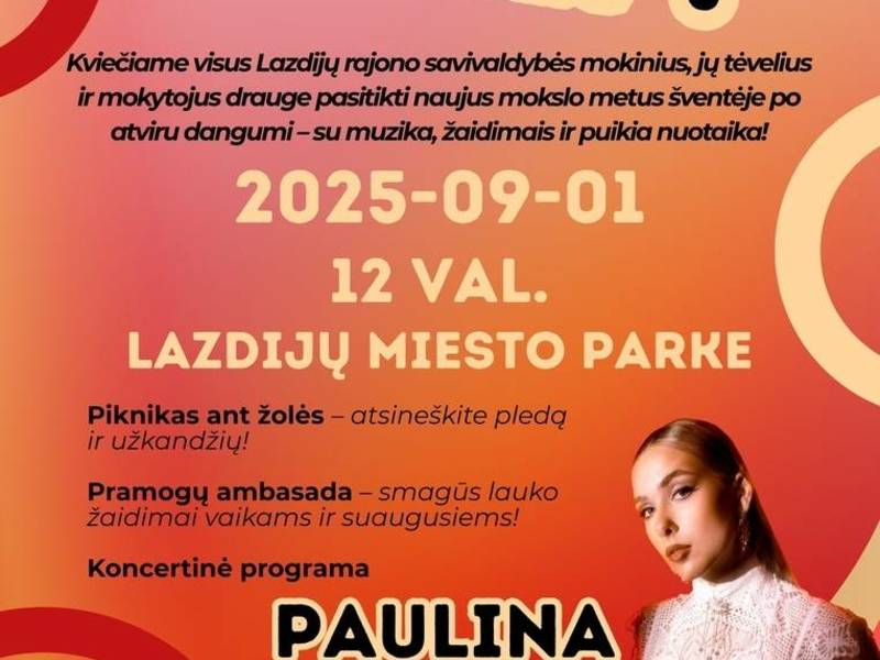 Mokslo metų šventė po atviru dangumi