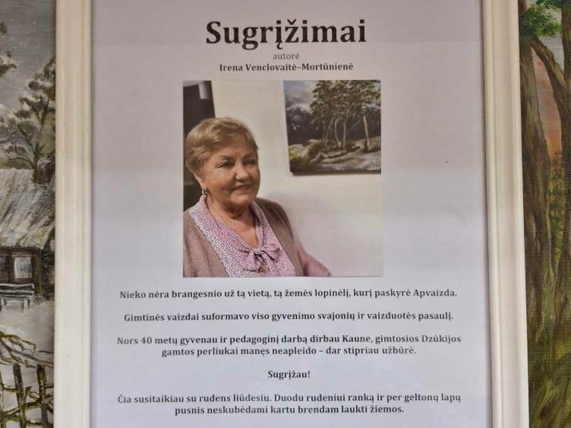 Wystawa malarstwa Ireny Venclovaitė - Mortūnienė „Powroty”