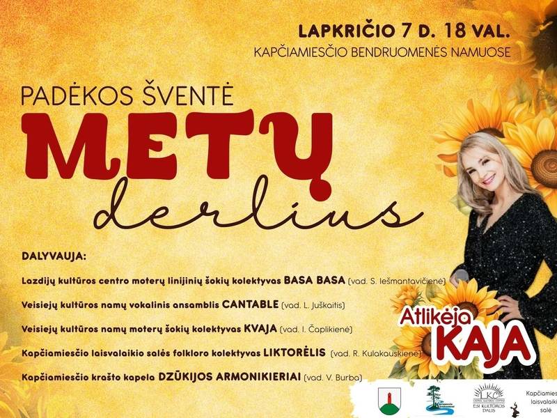 Erntedankfest „Ernte des Jahres“