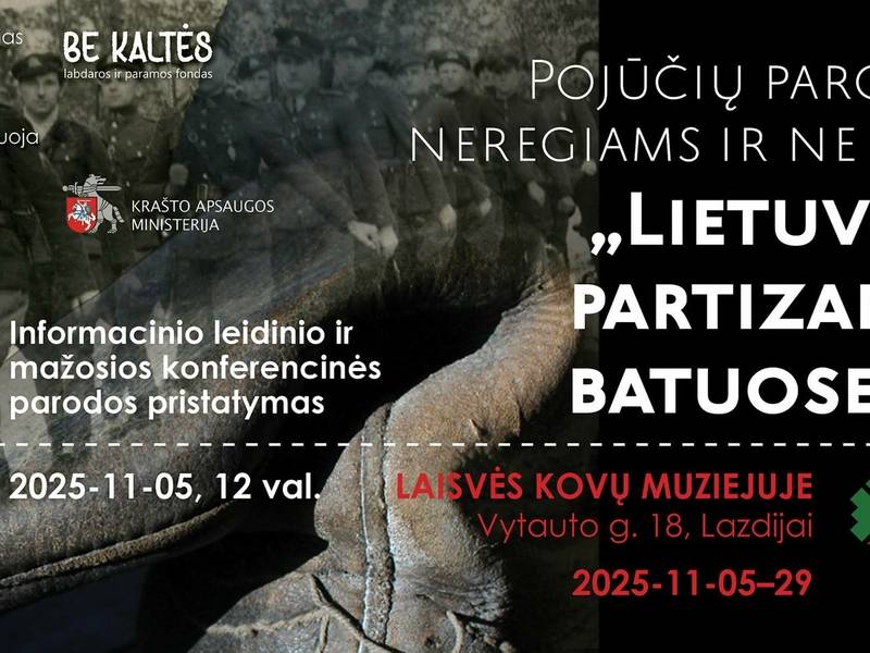 Wystawa uczuć dla niewidomych i nie tylko "W butach litewskich partyzantów..."