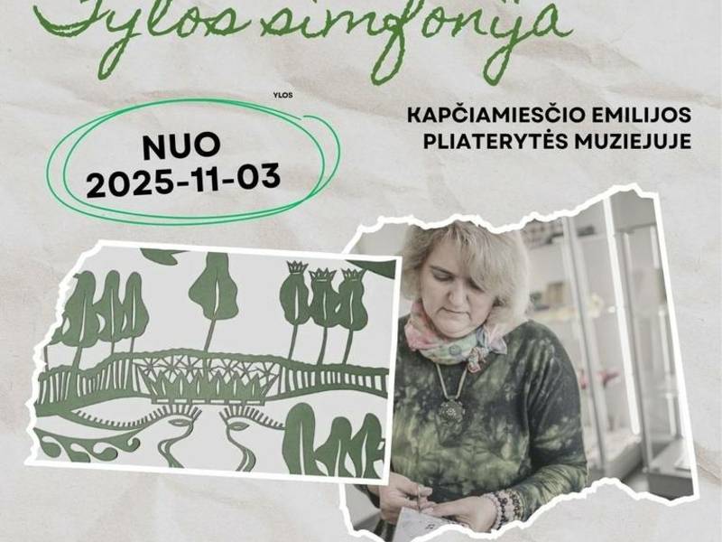 Dianos Lukošiūnaitės karpinių paroda "Tylos simfonija"