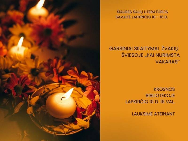 Audio readings by candlelight "When the evening falls"