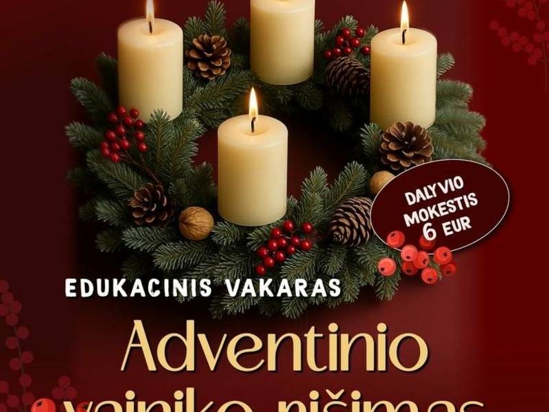 Wieczór edukacyjny „Wiązanie wieńca adwentowego”