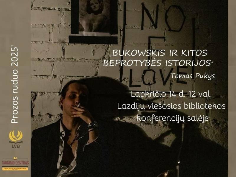 Томаш Пукис - сольный спектакль «Буковски и другие истории безумия»