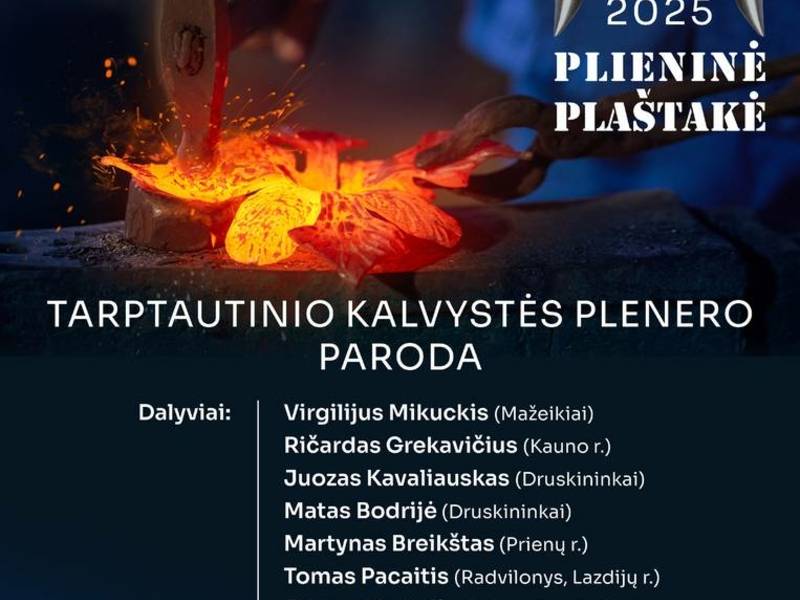 Tarptautinio kalvystės plenero "Plieninė plaštakė" paroda