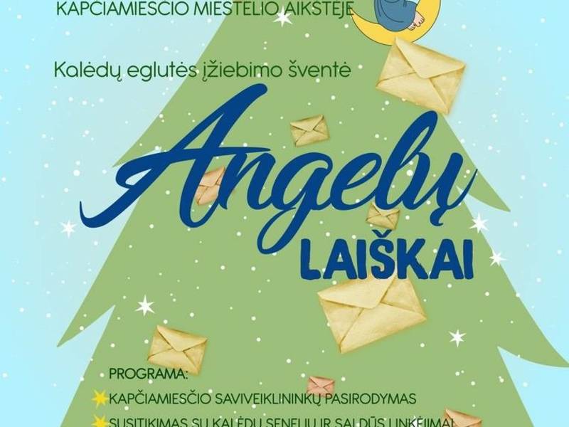 Kalėdų eglutės įžiebimo šventė "Angelų laiškai"