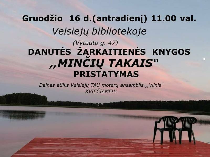 Danutės Žarkaitienės knygos "Minčių takais" pristatymas