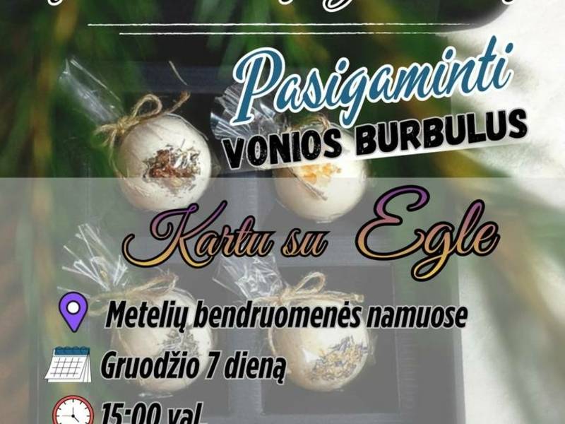 Nemokamas užsiėmimas "Pasigamink vonios burbulus"