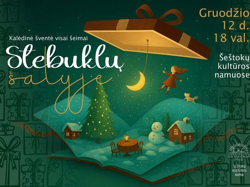 Kalėdinė šventė visai šeimai "Stebuklų šalyje"