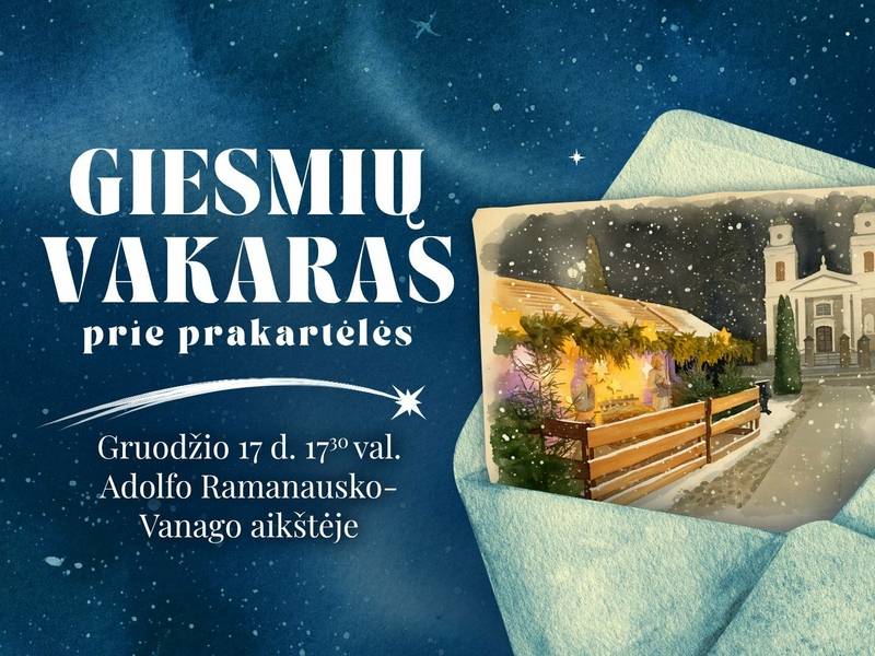 Giesmių vakaras prie prakartėlės