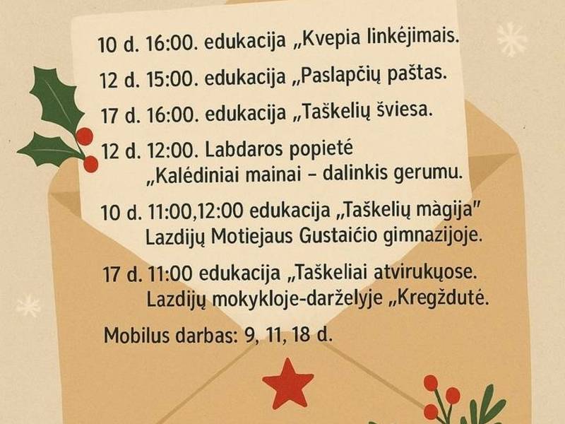 Edukacija "Kvepia linkėjimais"