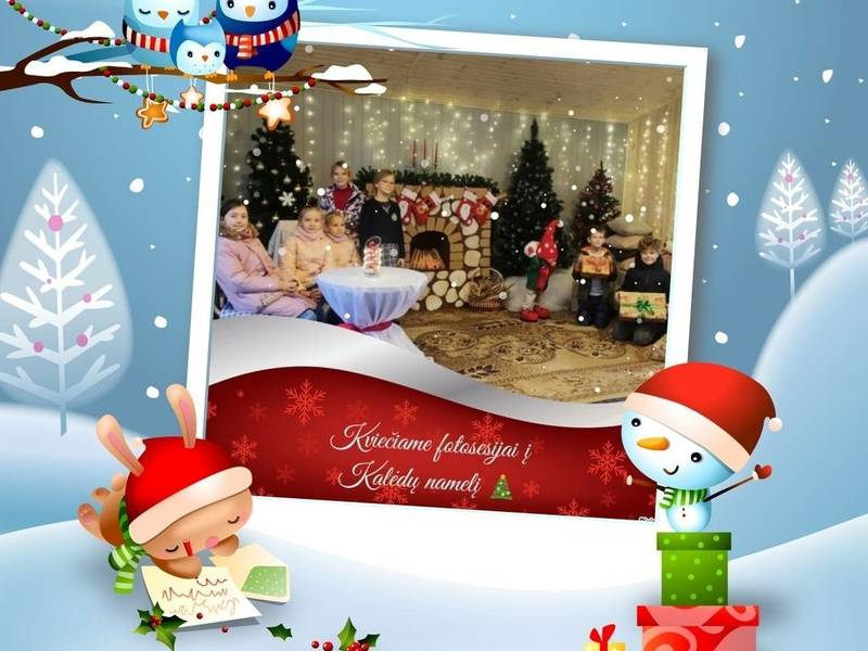 Christmas house for photo shoots