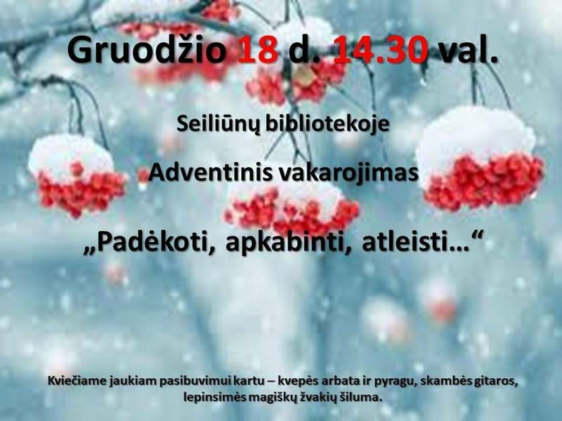 Adventsabend „Dankbarkeit, Umarmung, Vergebung…“