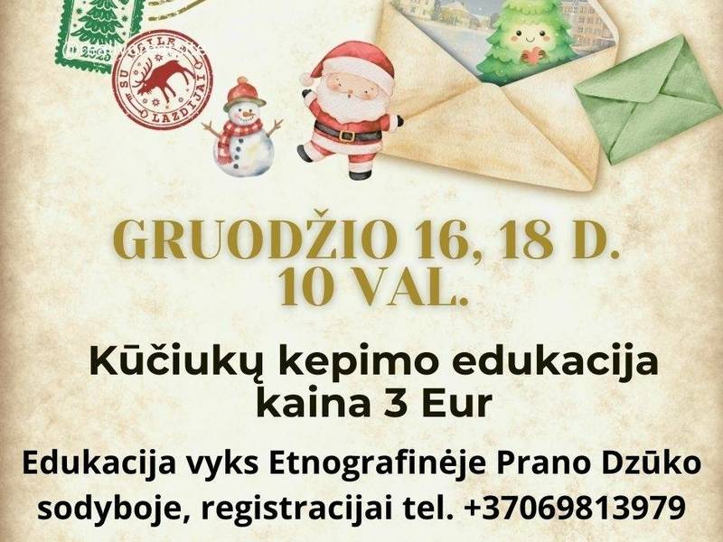 Christmas baking education