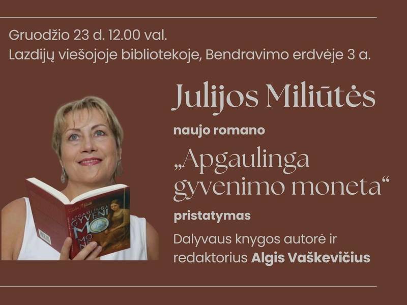Presentation of "The Deceptive Coin of Life" by Julija Miliūtė