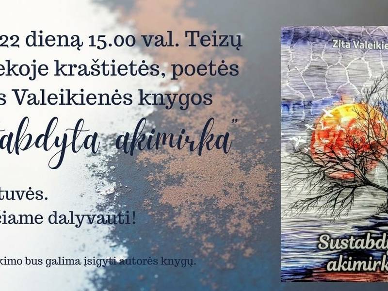 Präsentation von Zita Valeikienės Buch „Stopped Moment“