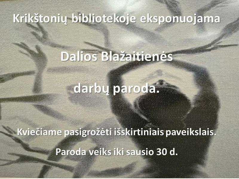 Dalios Blažaitienės darbų paroda