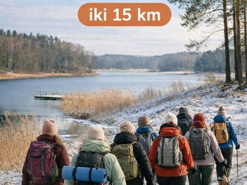 Circular hike 15 km in Lazdijai district