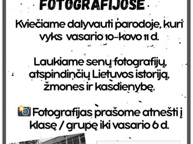 Fotografijų paroda "Lietuva senose fotografijose"