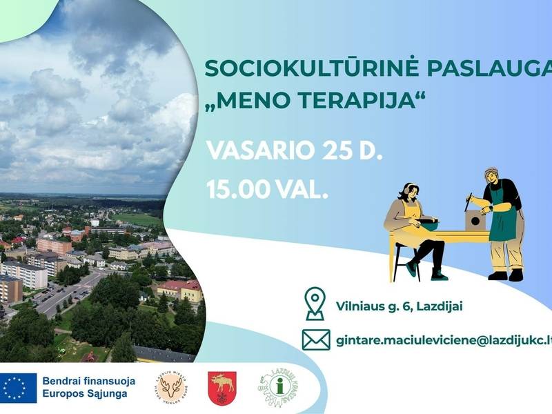 Sociakultūrinė paslauga: "Meno terapija"