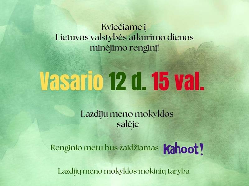 Wydarzenie upamiętniające Dzień Odrodzenia Państwa Litewskiego