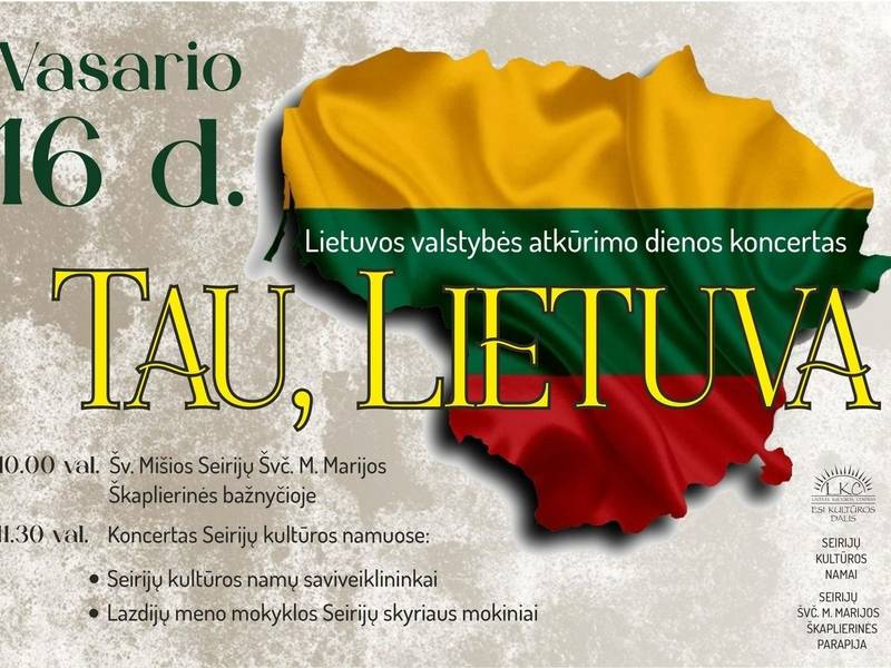 Koncertas "Tau, Lietuva"