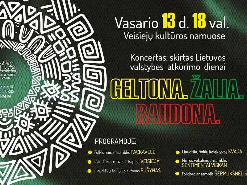 Koncertas "Geltona. Žalia. Raudona."
