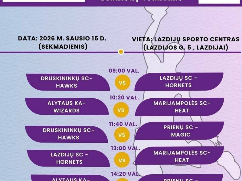 U11 Jr. NBA League Lietuva berniukų turnyras