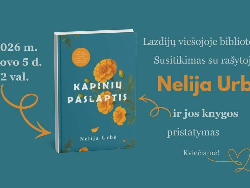 Susitikimas su rašytoja Nelija Urbe