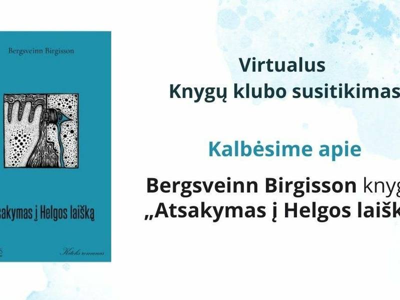 Virtualus knygų klubo susitikimas