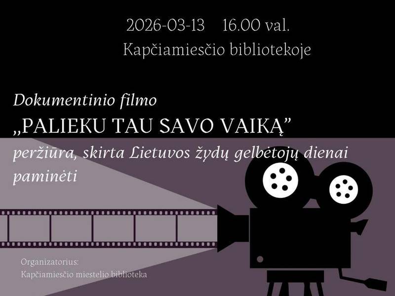 Screening of the documentary film "I LEAVE MY CHILD TO YOU"