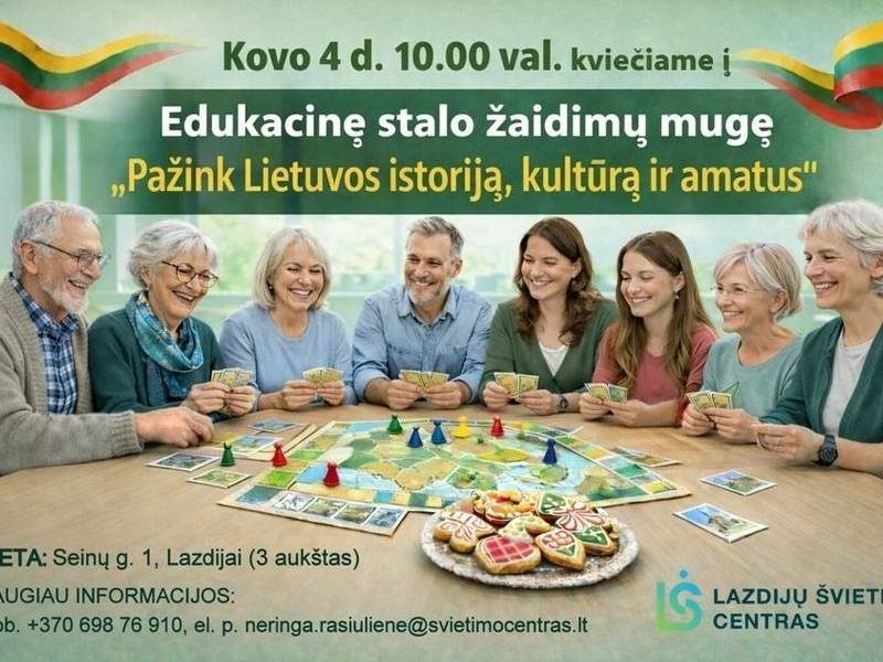Bildungsspielmesse „Entdecken Sie die litauische Geschichte und Kultur“