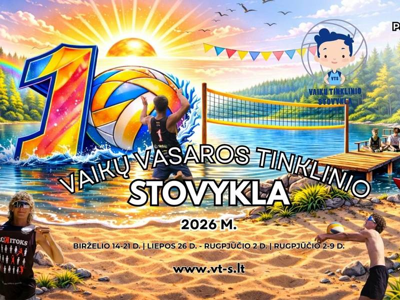 Vaikų vasaros tinklinio stovykla