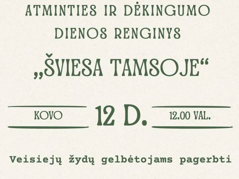 Wydarzenie Pamięci i Wdzięczności „Światło w Ciemności”