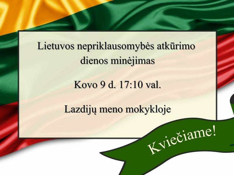 Gedenktag zur Wiederherstellung der litauischen Unabhängigkeit