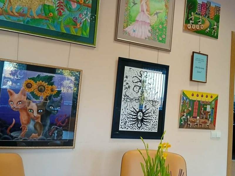 Выставка заключительных работ студентов художественной школы Лаздияй под названием «Мы творим для вас».