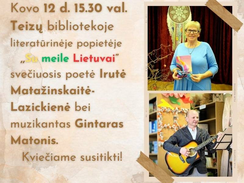Literary afternoon "With love for Lithuania"