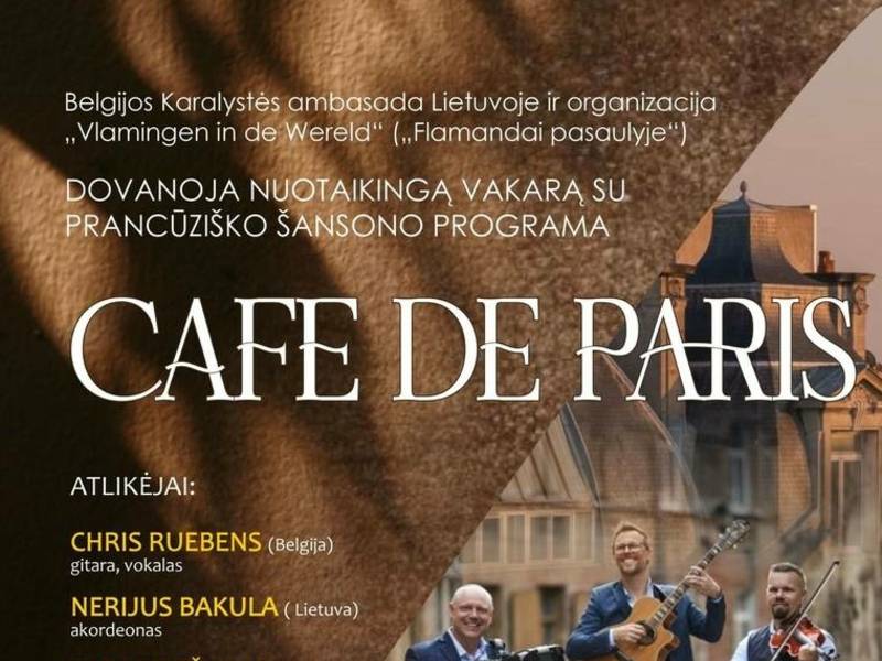 Muzikinis vakaras Veisiejuose "Cafe de Paris"