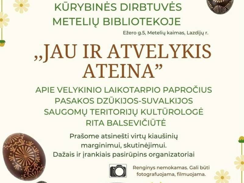 Renginys "Jau ir Atvelykis ateina"