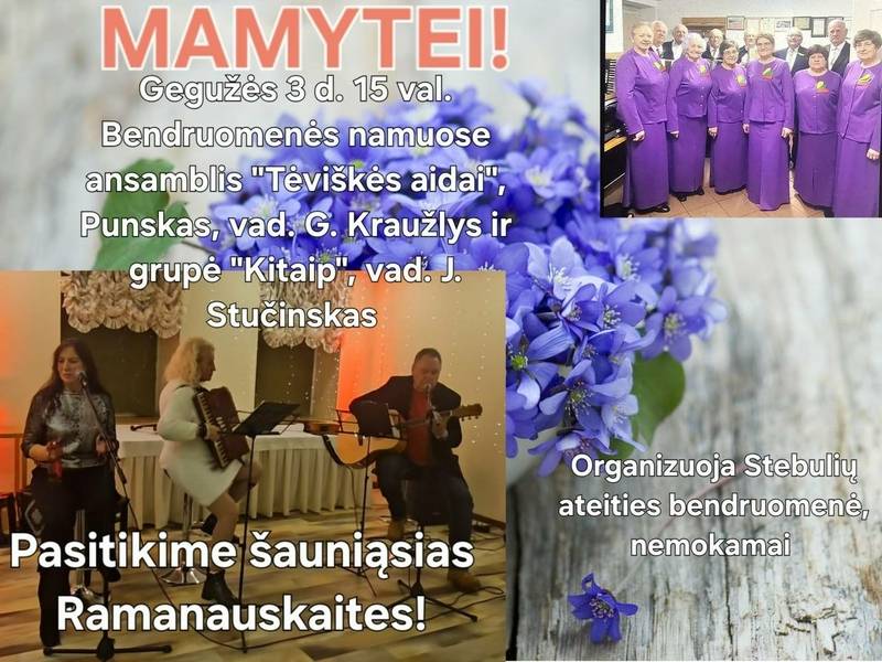 Motinos dienos minėjimas Stebuliuose