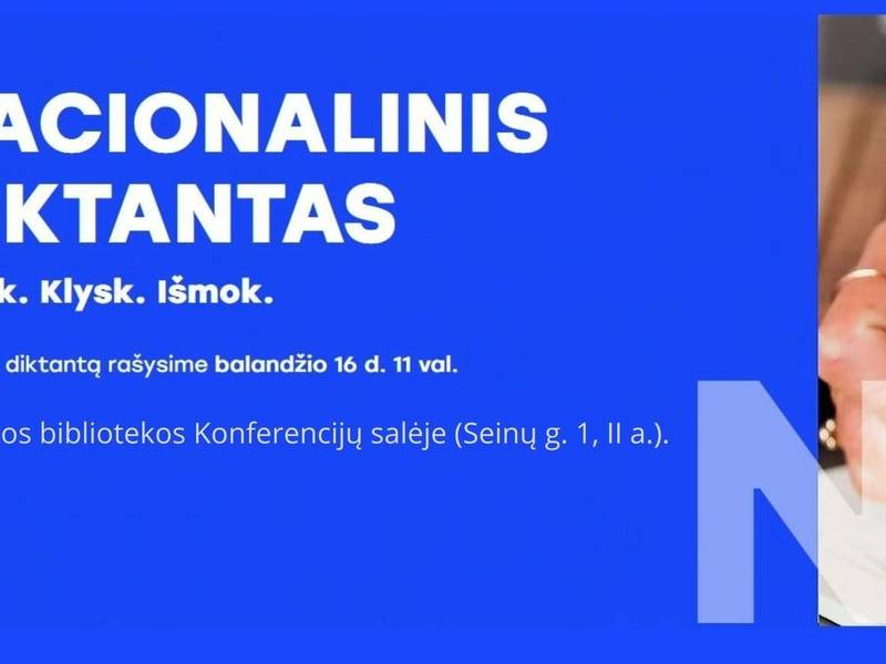 Kviečiame rašyti Nacionalinį diktantą bibliotekoje